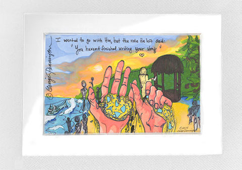 "Turquoise Beach" Matted Mini