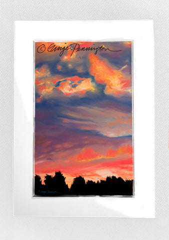 "Strawberry Skies" Matted Mini